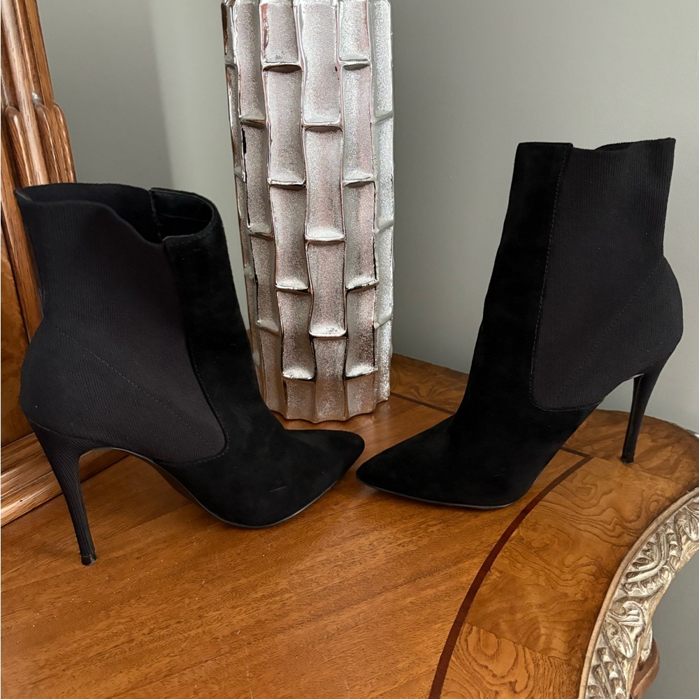 Steve Madden Black Heeled Boots
